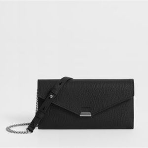 AllSaints Captain Leather Chain Wallet